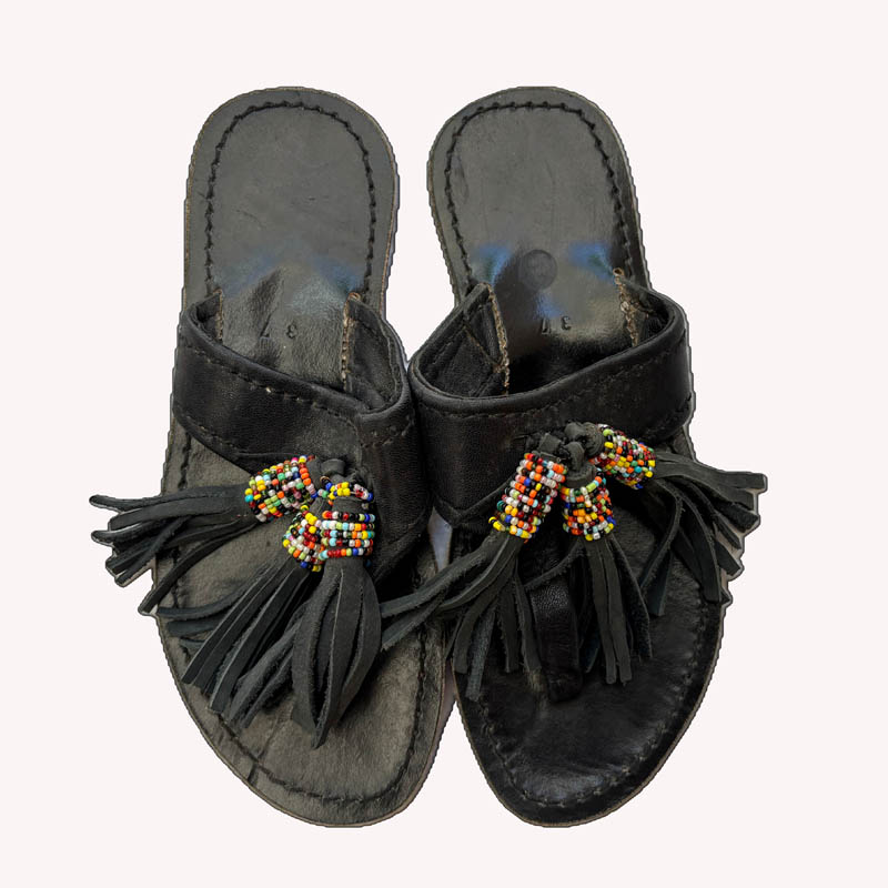 Giriama Black Sandal