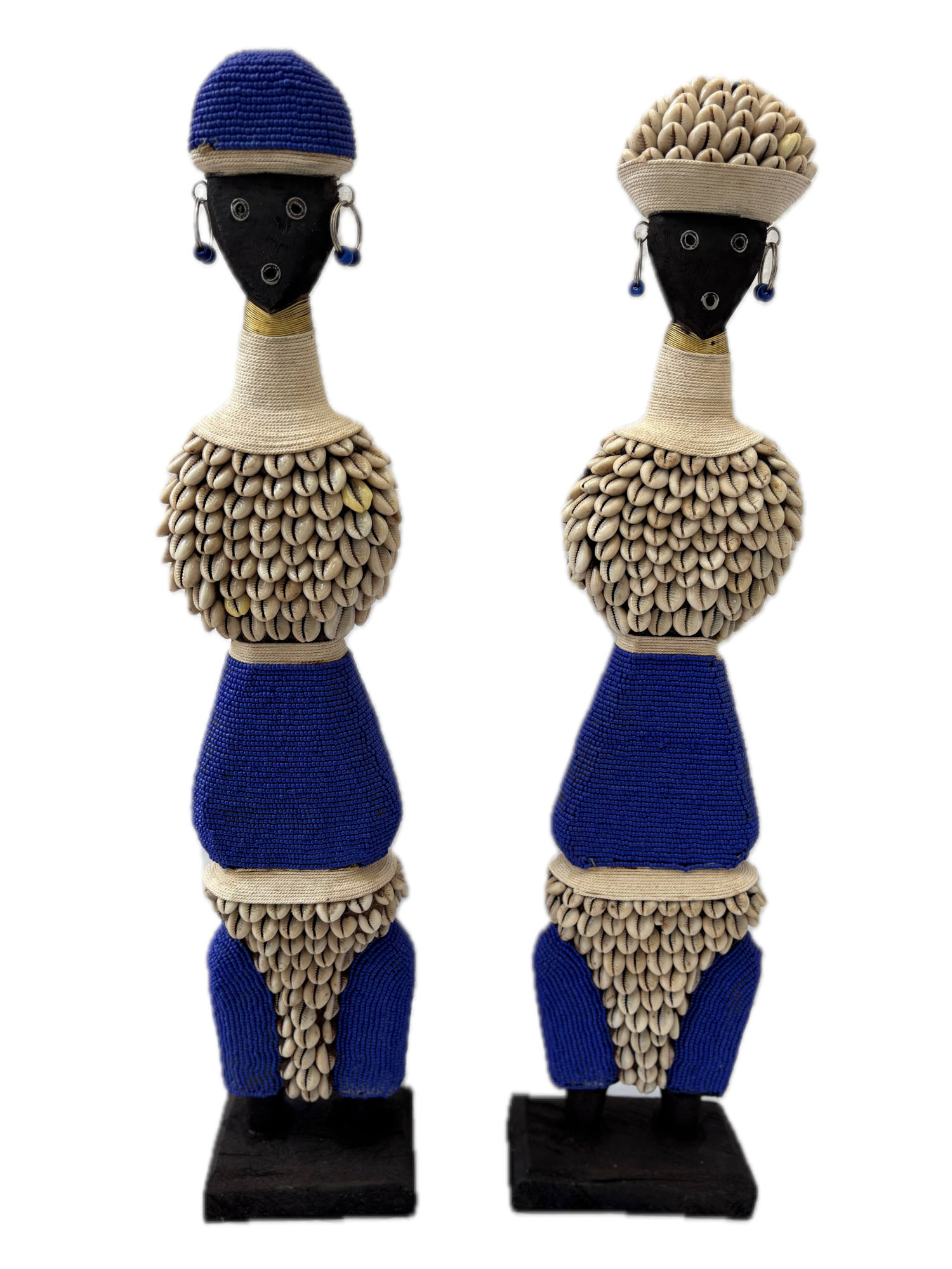 Big African Statues Couple