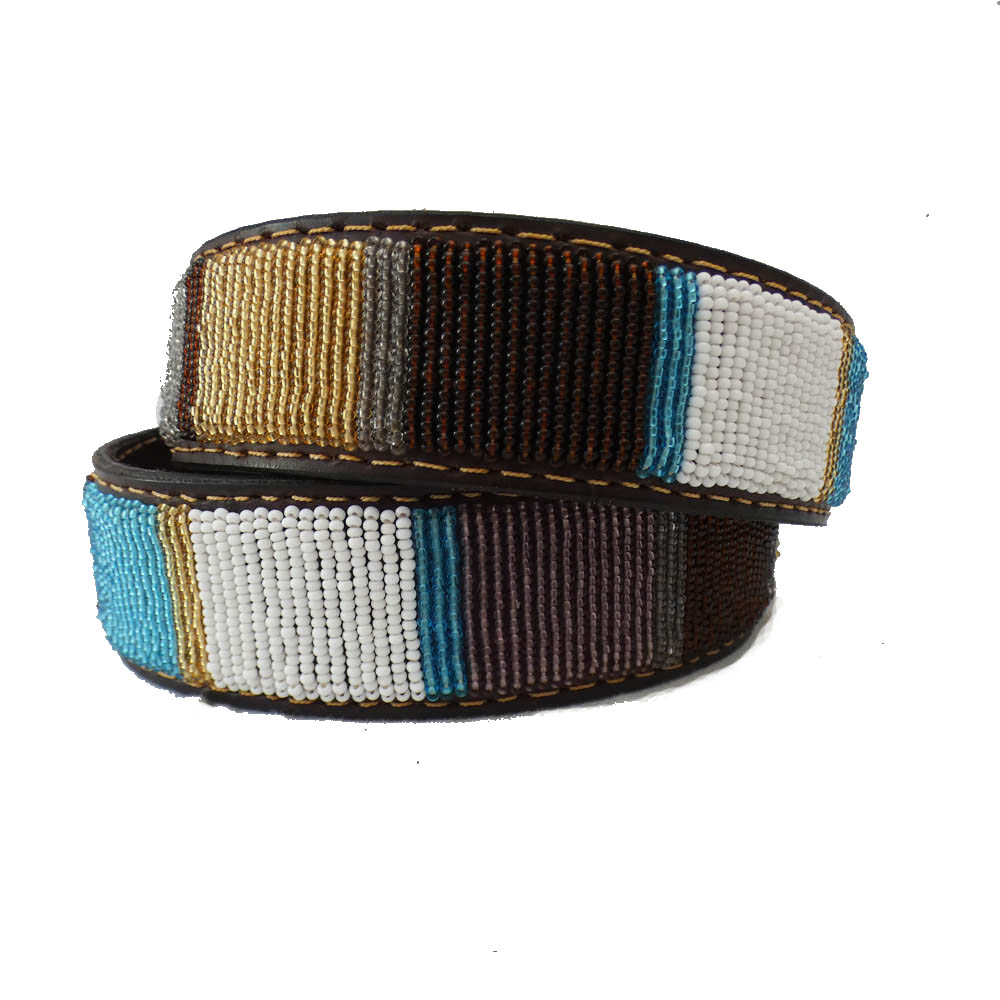 Handmade Leather belt - Kelb Blue